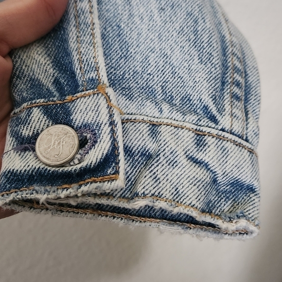 LOVERS + FRIENDS Distressed Jean Jacket - Picture 7 of 16